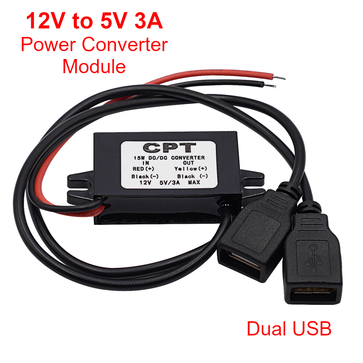 Dc Power Supply Variable - 12V to 5V 3A 15W DC