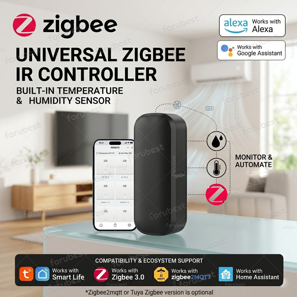 Ir Infrared Receiver - Smart Zigbee IR Remote with Temp&Humidity