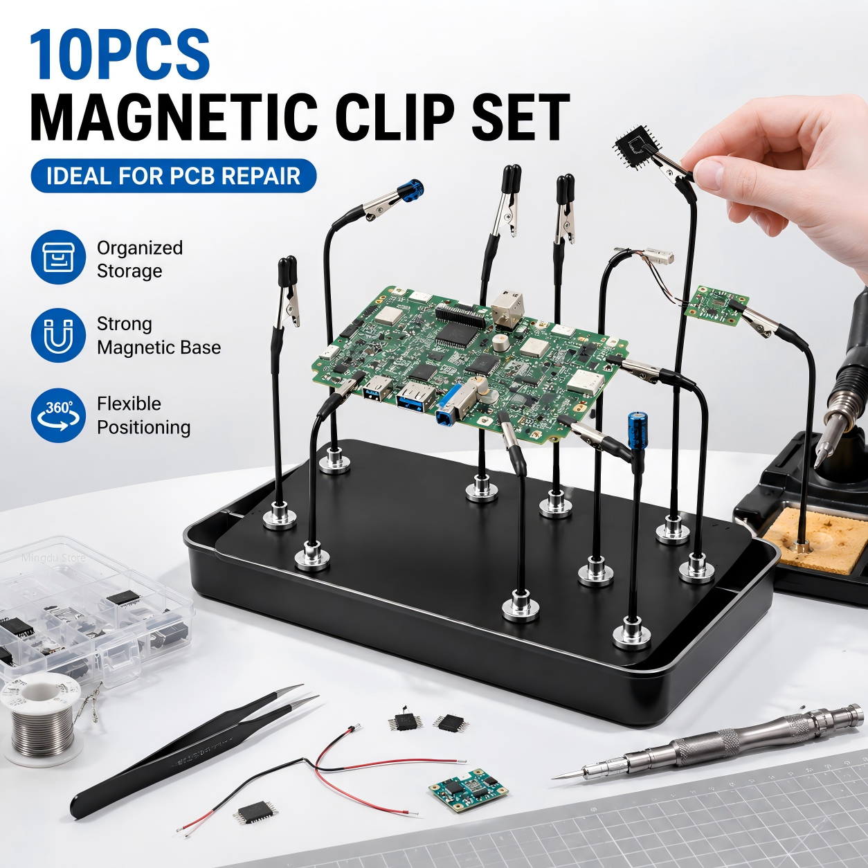 Useful Diy Electronics - Magnetic Soldering Third Hand Tool, Flexible