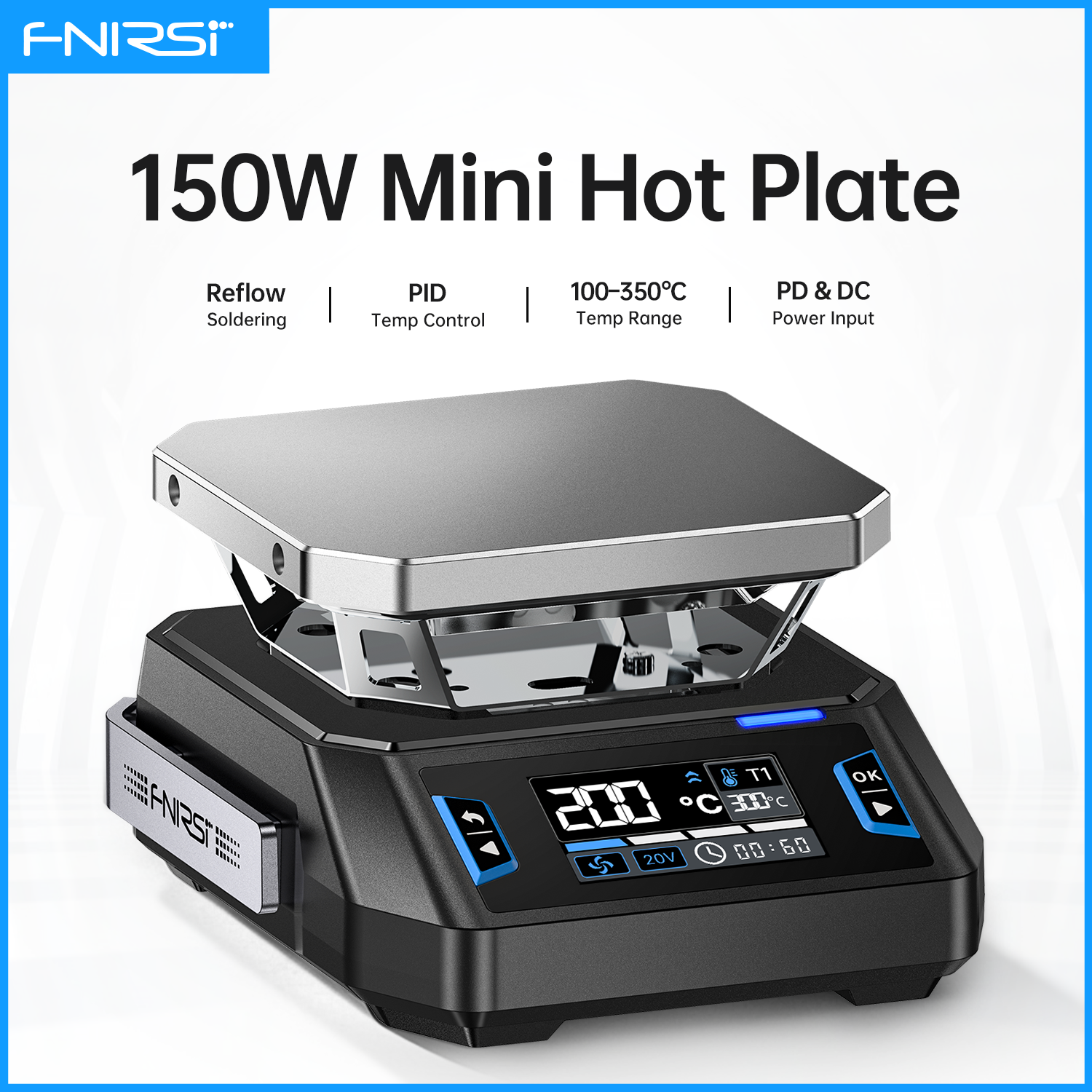 Useful Diy Electronics - FNIRSI HT-P1 Mini Heating Plate 150W