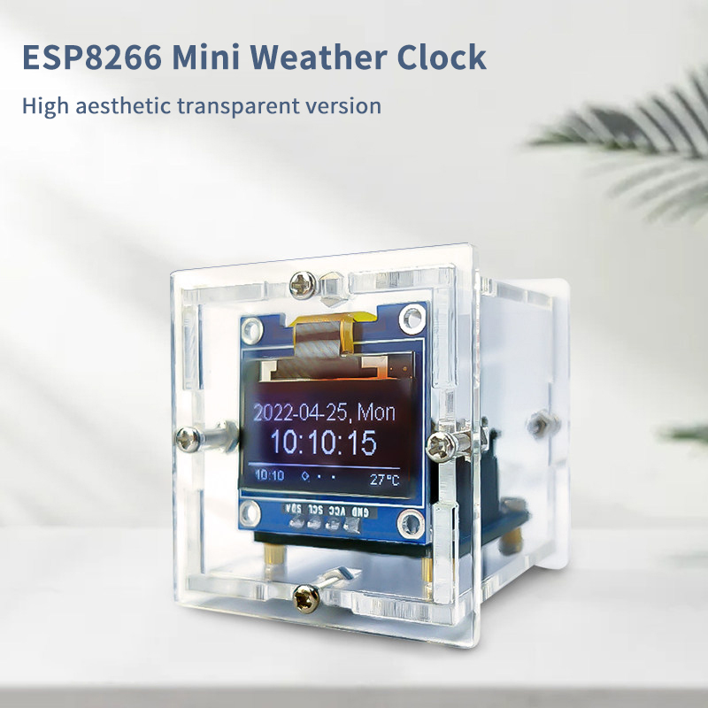 ESP8266 Mini Weather Clock Kit - Useful Diy Electronics reseña y precio