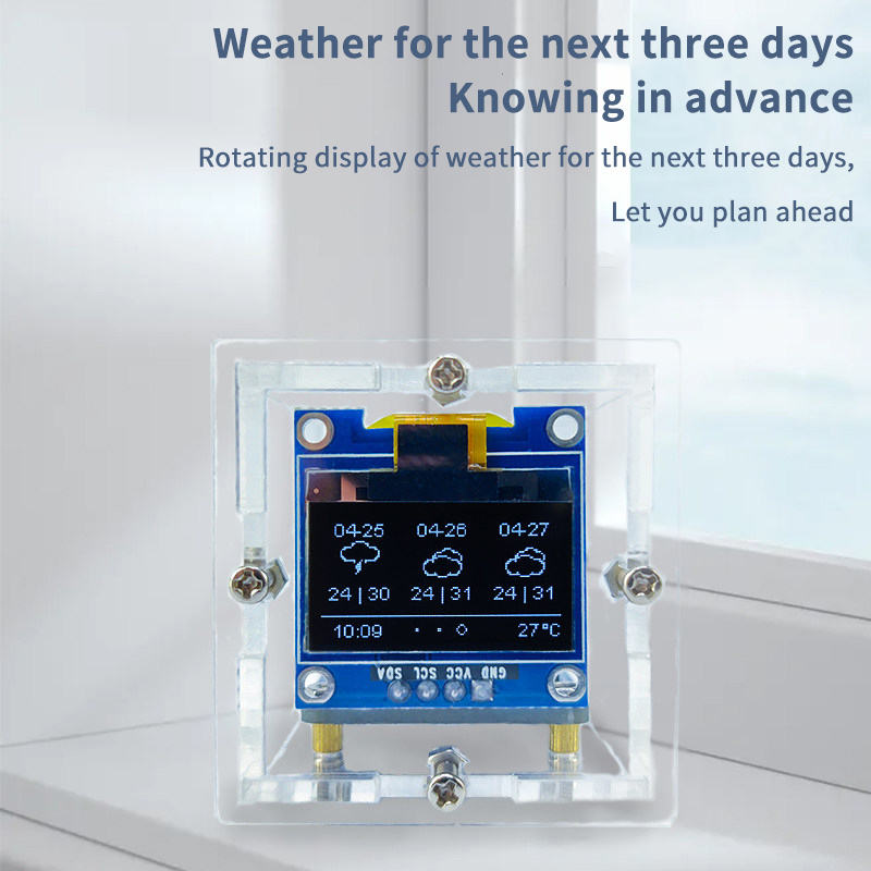 ESP8266 Mini Weather Clock Kit - Useful Diy Electronics reseña y precio