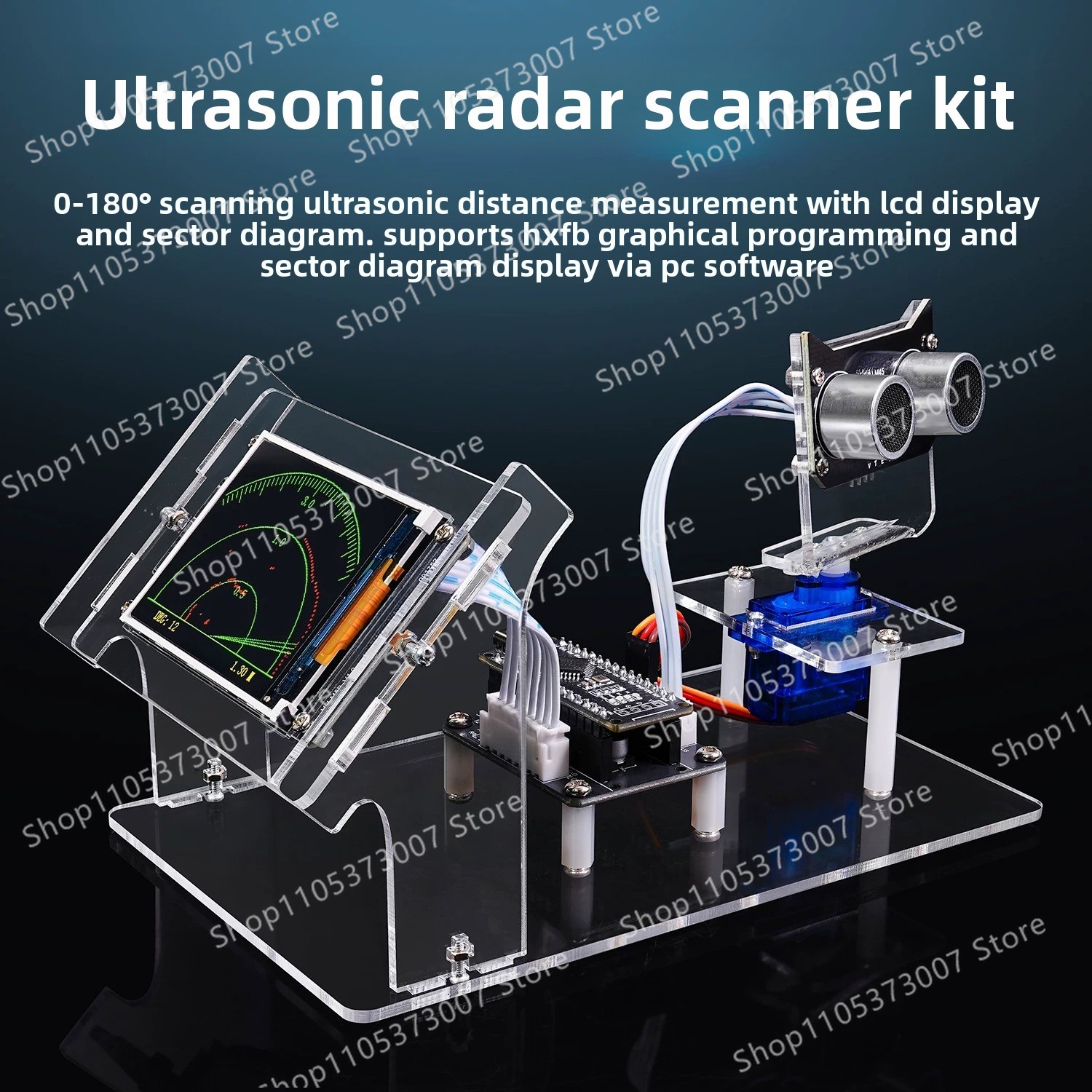 Analog Ultrasonic Radar Scanne - Diy Analog Electronics reseña y precio