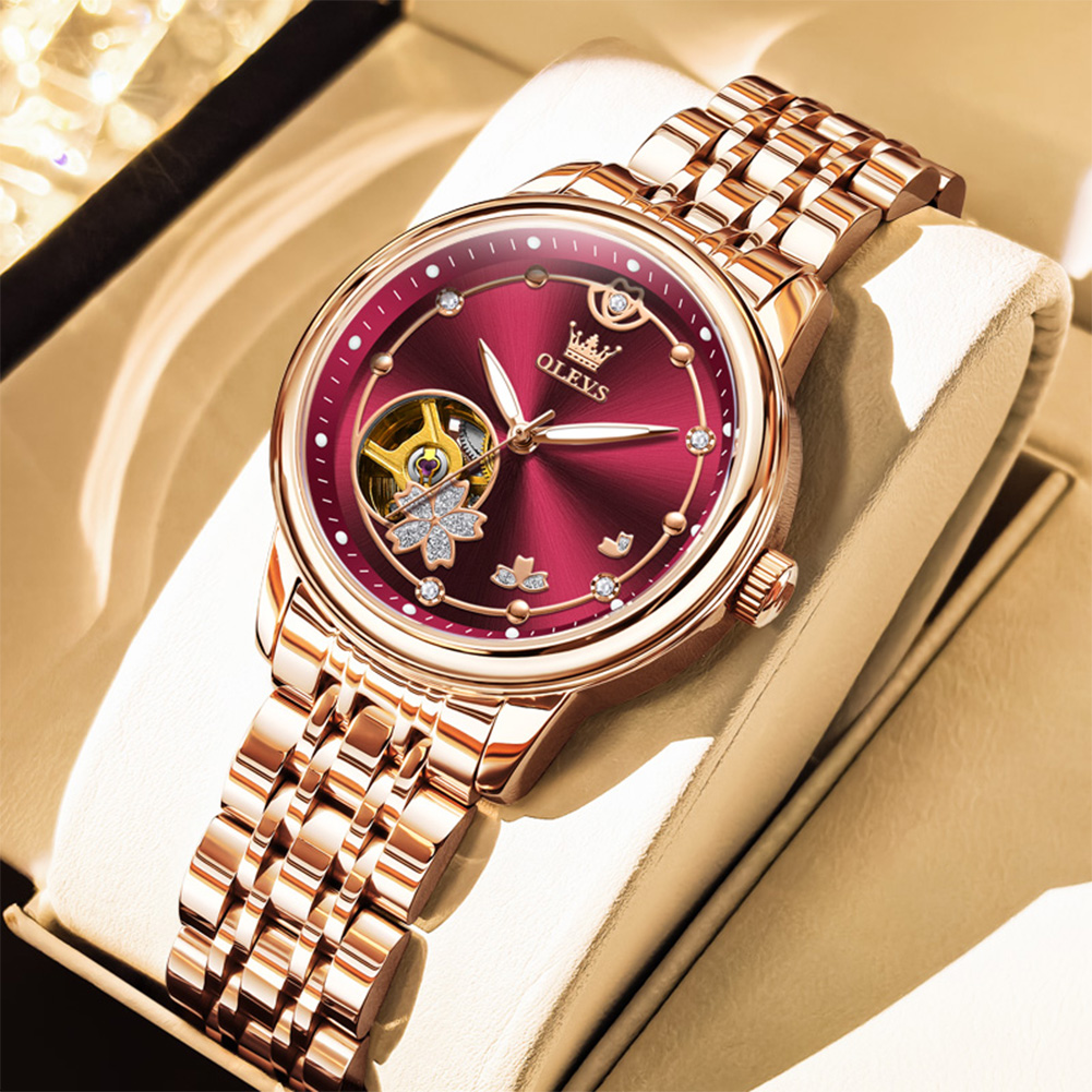 Rose Gold Wine Red Luxury Casu - Push Button Tactile reseña y precio