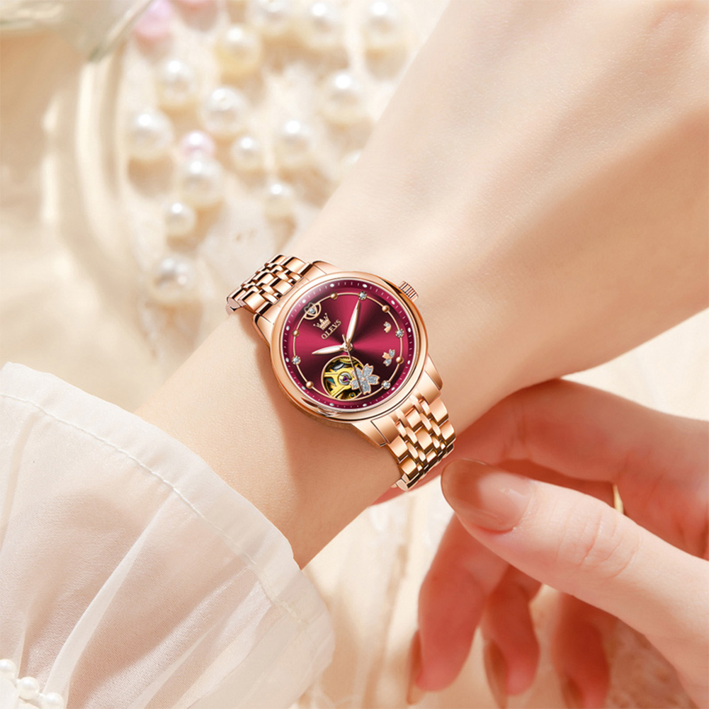 Rose Gold Wine Red Luxury Casu - Push Button Tactile reseña y precio