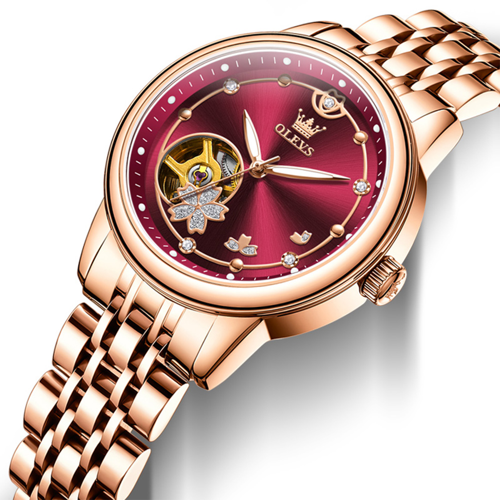 Rose Gold Wine Red Luxury Casu - Push Button Tactile reseña y precio