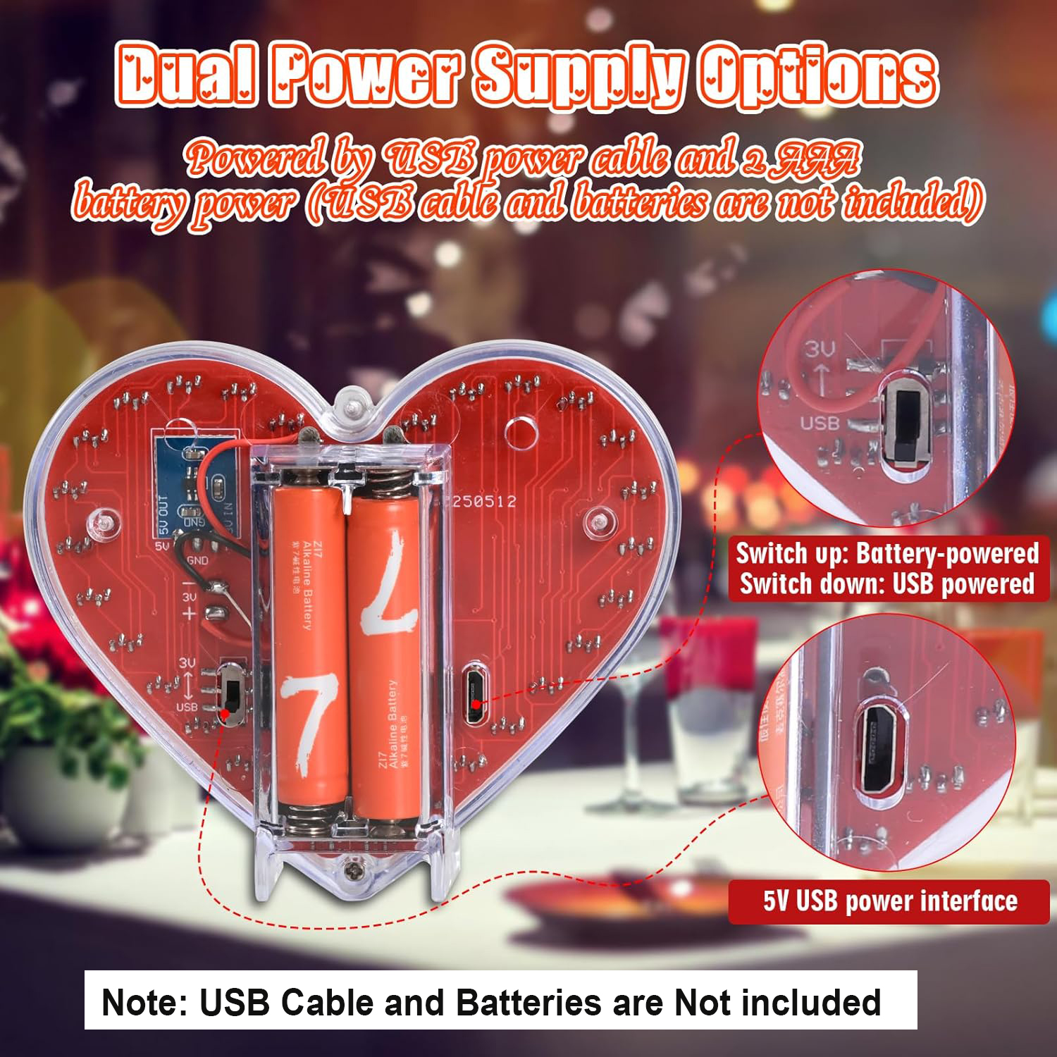 Heart Shaped LED Soldering Kit - Diy Electronics Filament reseña y precio