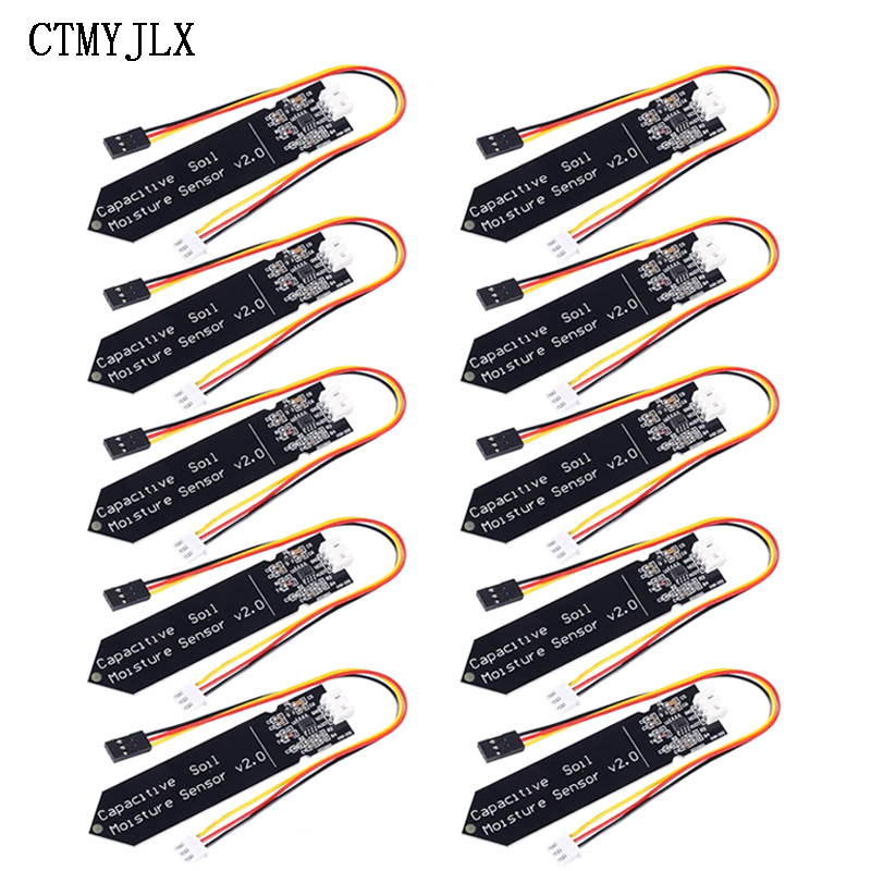10pcs Capacitive Soil Moisture - Diy Analog Electronics reseña y precio