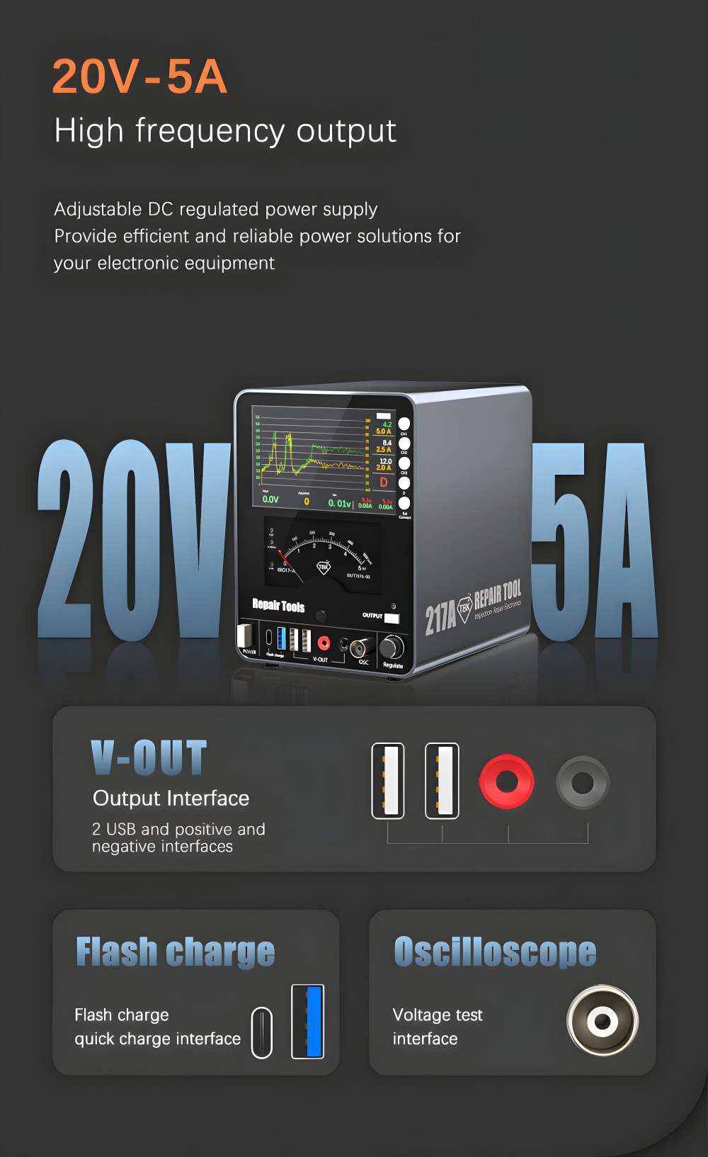 TBK217A DC Power Supply 150W A - Dc Power Supply Variable reseña y precio