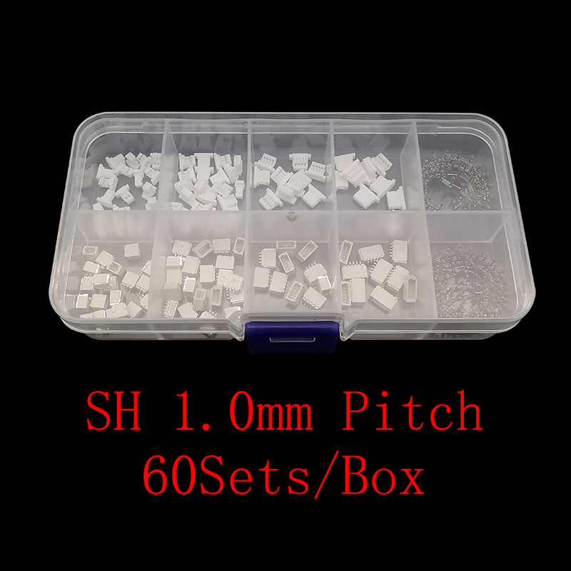 60Sets/Box JST SH 1.0mm Pitch  - Male Female Header Pin reseña y precio