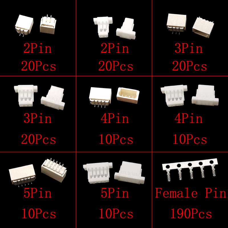 60Sets/Box JST SH 1.0mm Pitch  - Male Female Header Pin reseña y precio