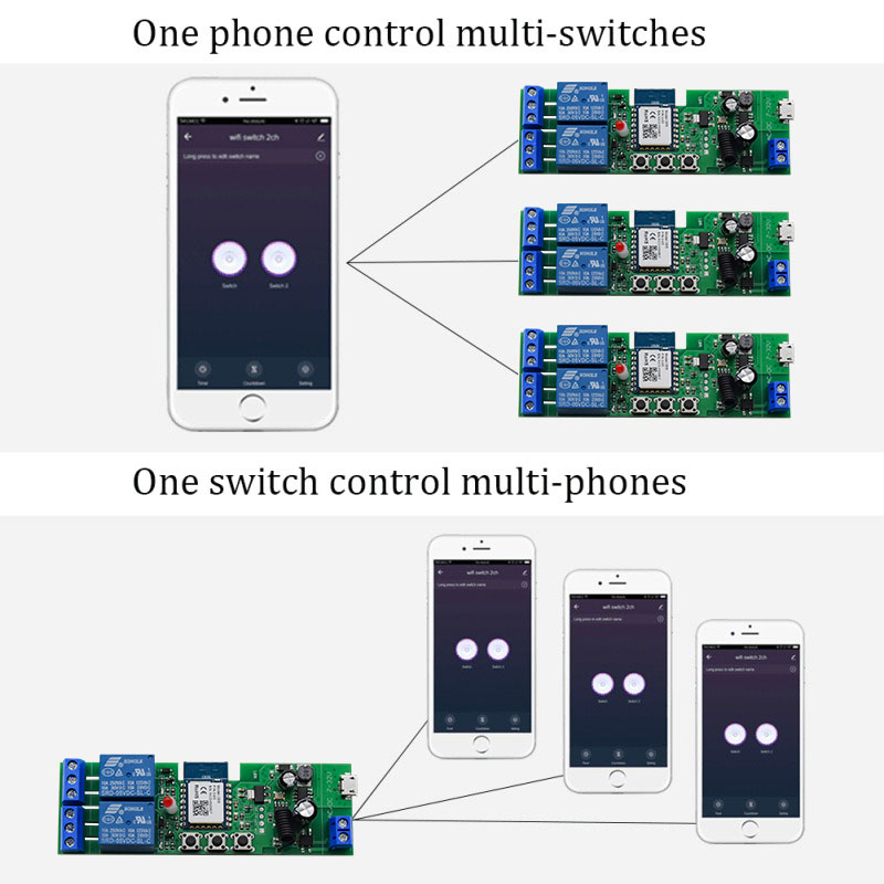 Tuya Smart Wifi Switch Module  - Relay Module 5V reseña y precio