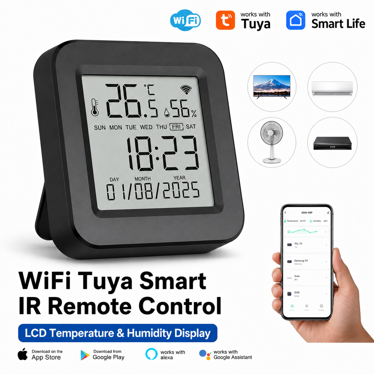 Tuya WiFi Smart IR Remote Cont - Ir Infrared Receiver reseña y precio