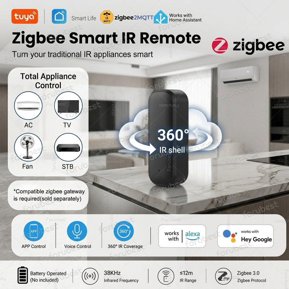 Zigbee IR Remote Control Wirel - Ir Infrared Receiver reseña y precio
