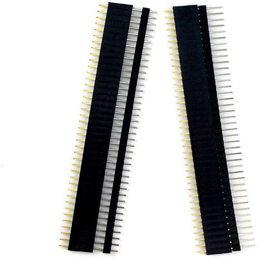 20 Pcs 10 Pairs 40 Pin 1x40 Si - Male Female Header Pin reseña y precio