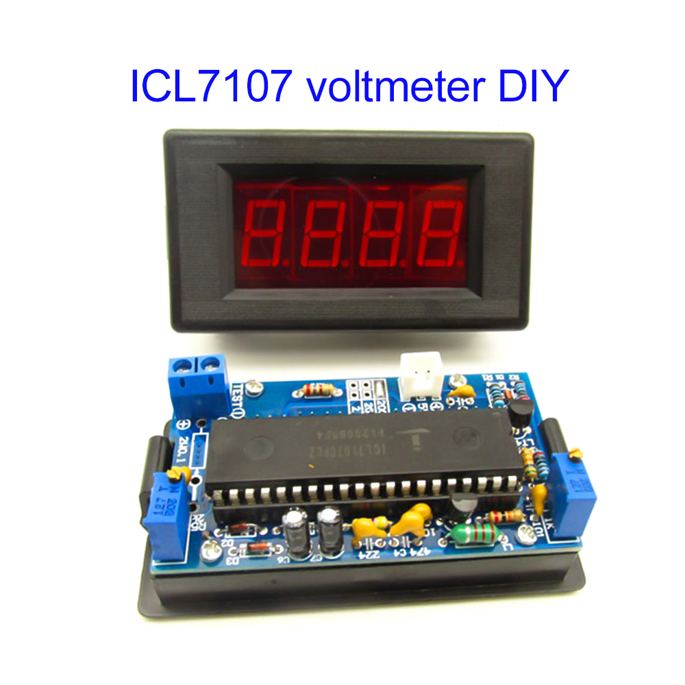 ICL7107 Voltmeter DIY Kit Part - Diy Analog Electronics reseña y precio