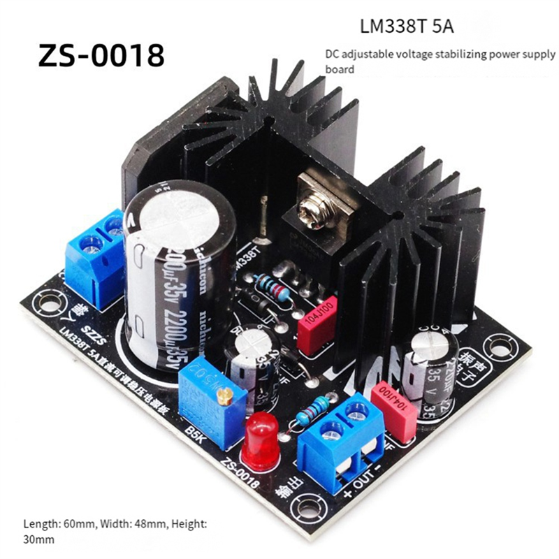 ABZZ-LM338 5A Output Adjustabl - Diy Electronics Filament reseña y precio