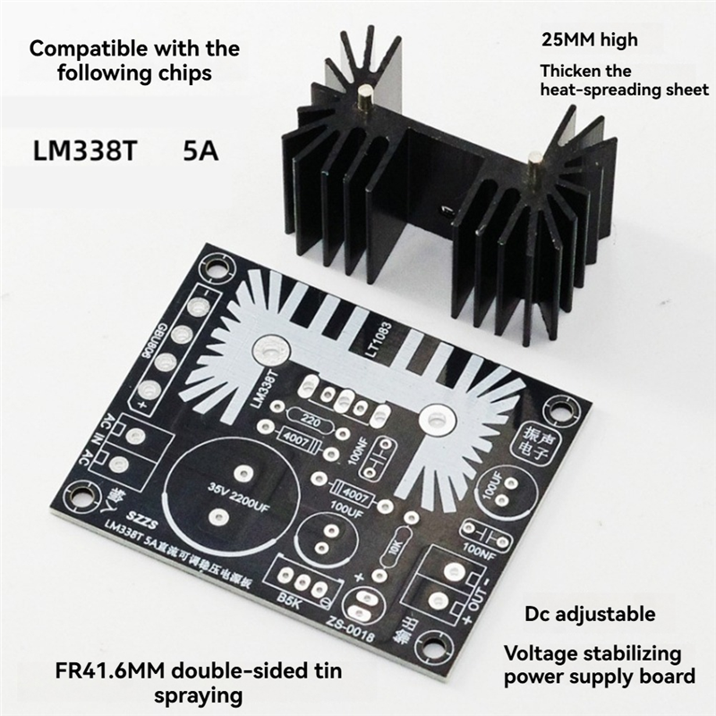 ABKN-LM338 5A Output Adjustabl - Diy Electronics Filament reseña y precio