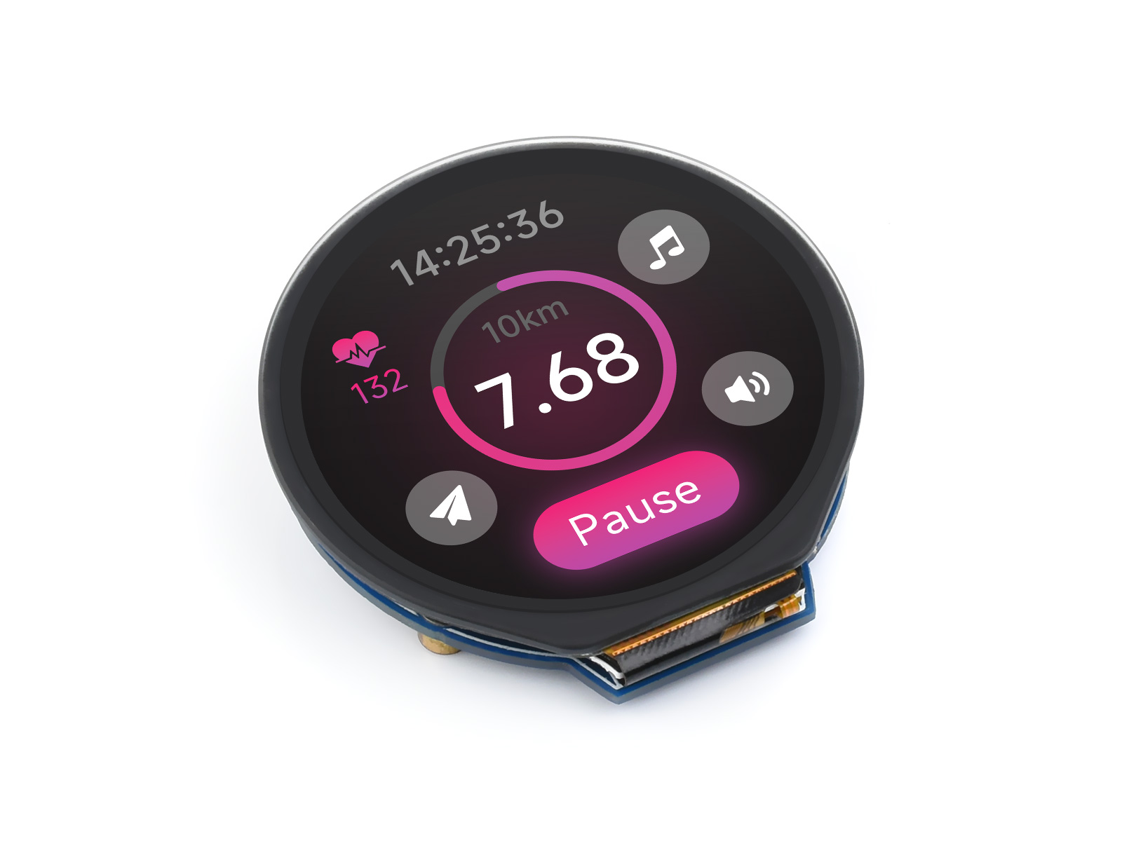 Waveshare 1.28inch Round LCD D - I2C Lcd Display reseña y precio