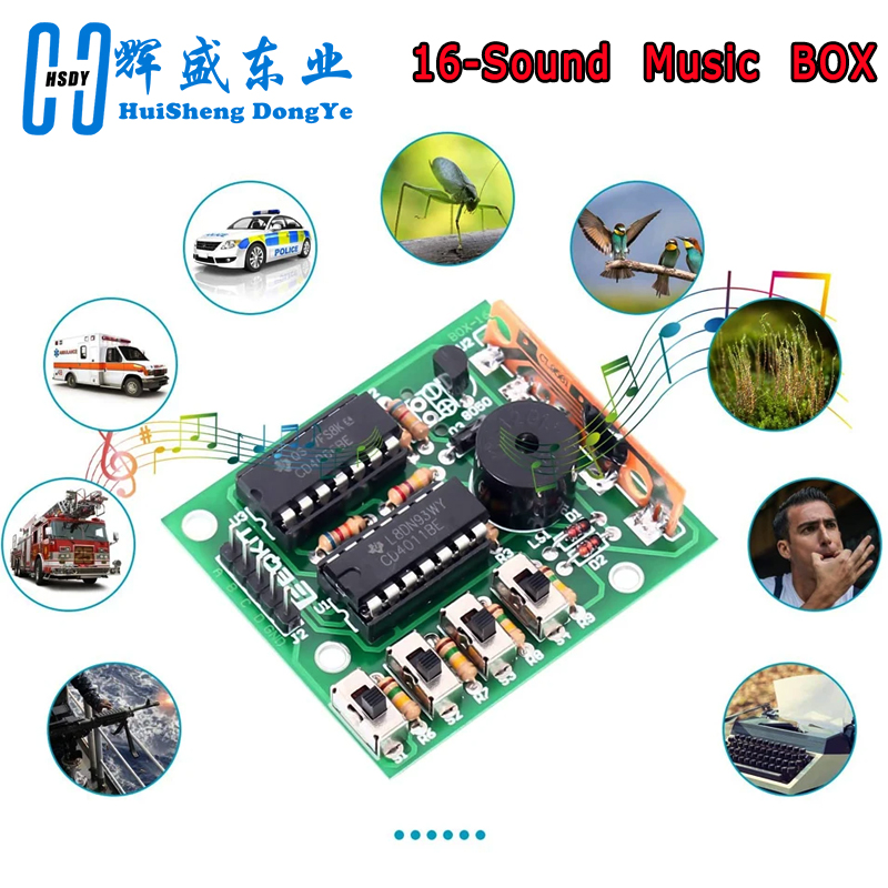 16 Music Sound Box BOX-16 Boar - Diy Electronics For Kids reseña y precio