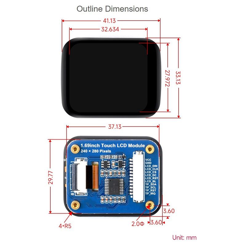 Exquisite-1.69Inch Round LCD D - I2C Lcd Display reseña y precio