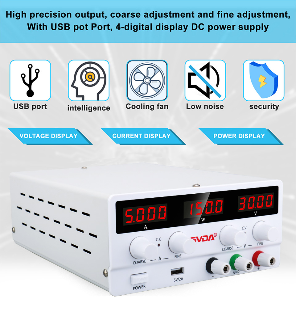 GVDA 60V 5A Switching Current  - Dc Power Supply Variable reseña y precio