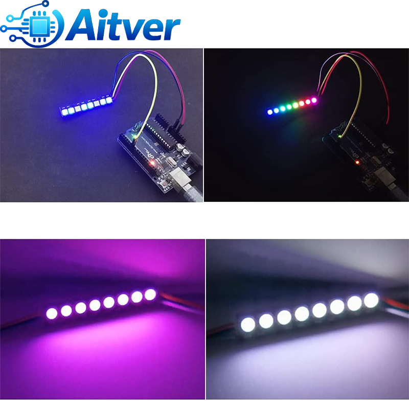 WS2812B 8Bit RGB LED Module 5V - Diy Electronics Address reseña y precio