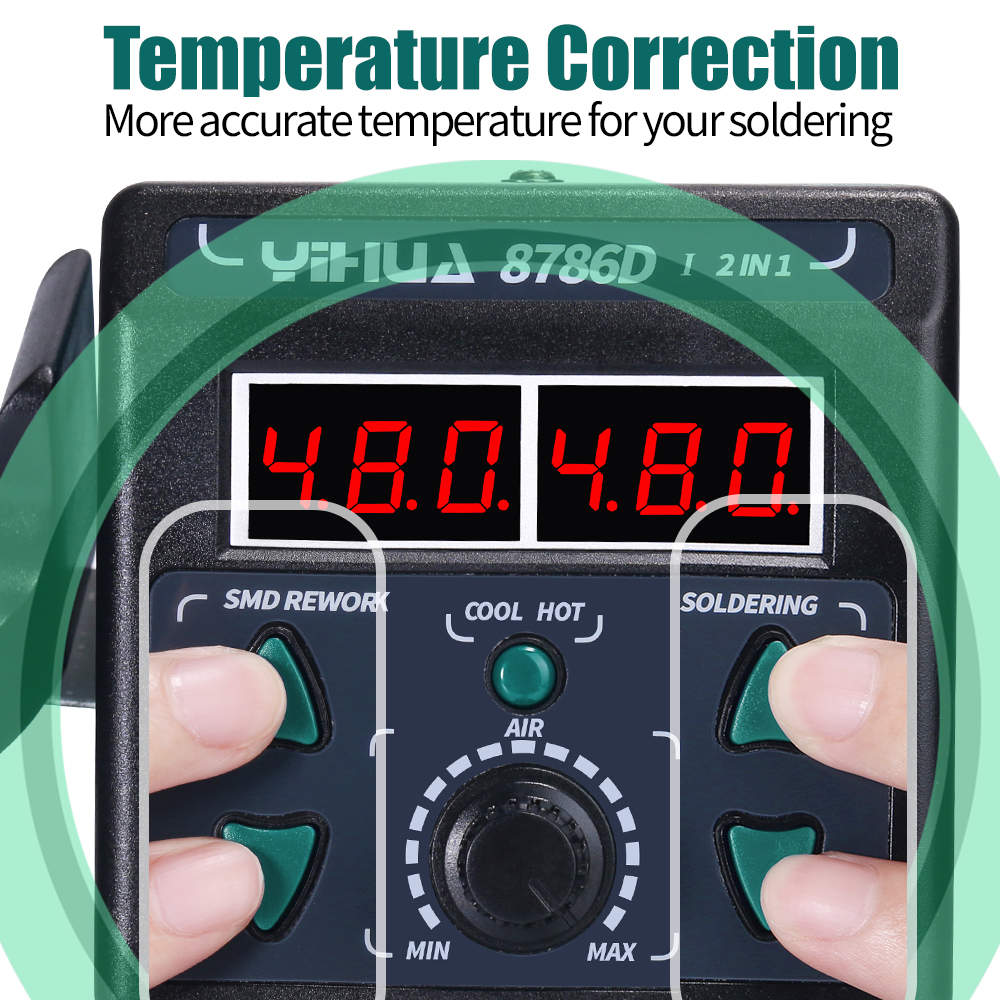 YIHUA 8786D Soldering Iron Hot - Useful Diy Electronics reseña y precio