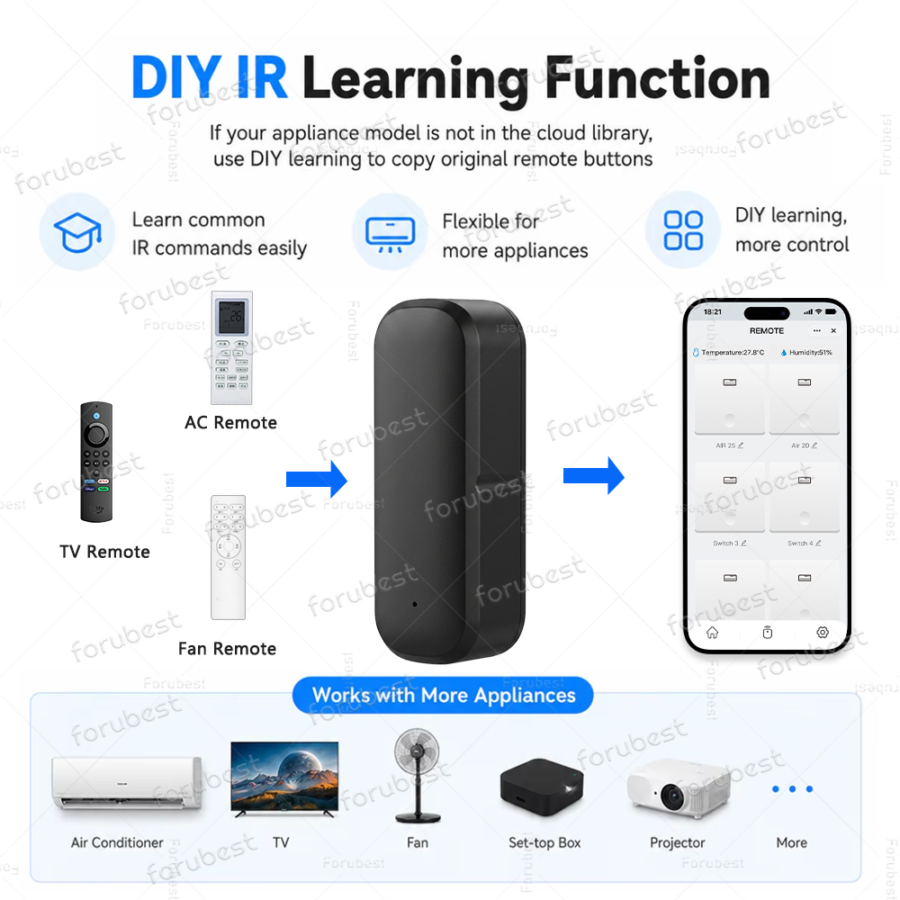 Smart Zigbee IR Remote with Te - Ir Infrared Receiver reseña y precio