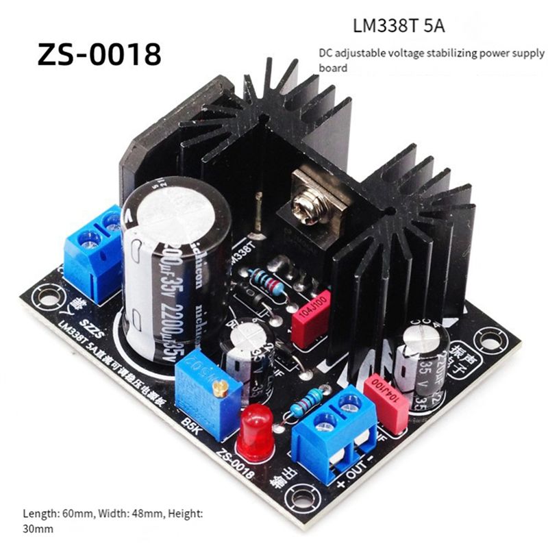 [EYEL!NEW!】 LM338 5A Adjustabl - Diy Electronics Filament reseña y precio