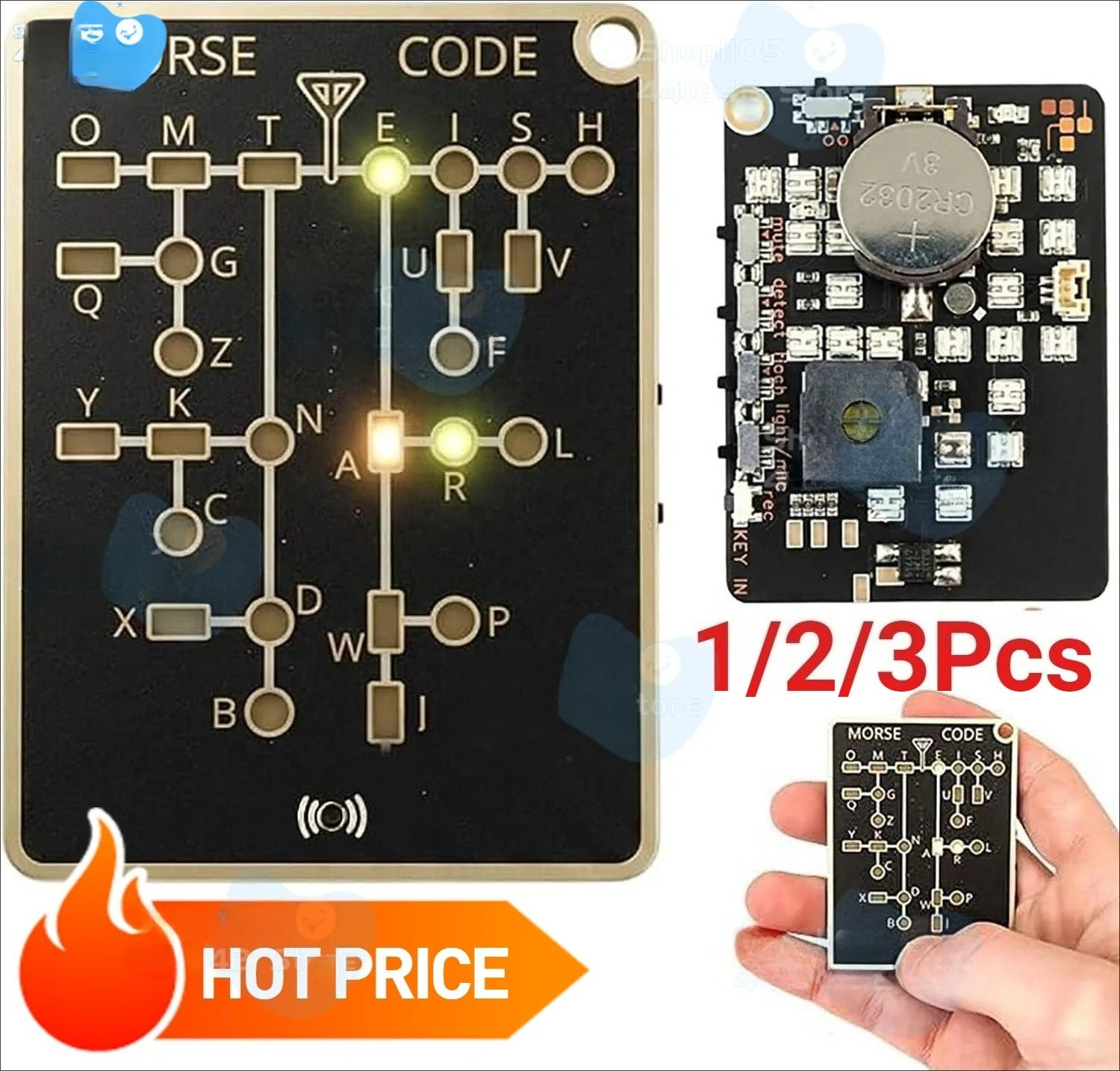 Morse Code Trainer Card Pro Le - Diy Electronics Projects For Adults reseña y precio