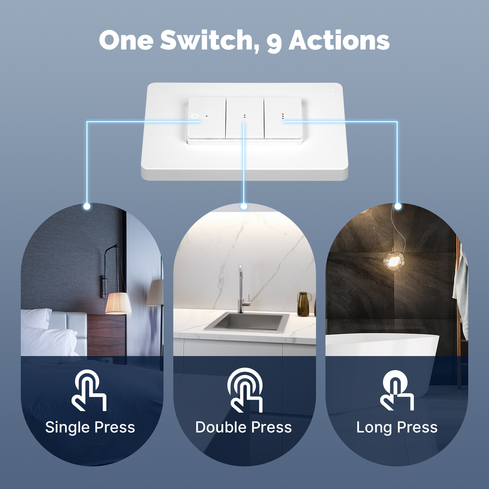 MOES Tuya Zigbee Smart Wireles - Push Button Tactile reseña y precio