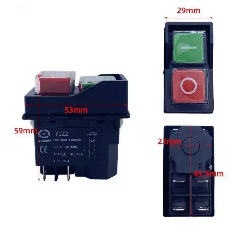 110V/220V  YCZ2 Electromagneti - Push Button Tactile reseña y precio