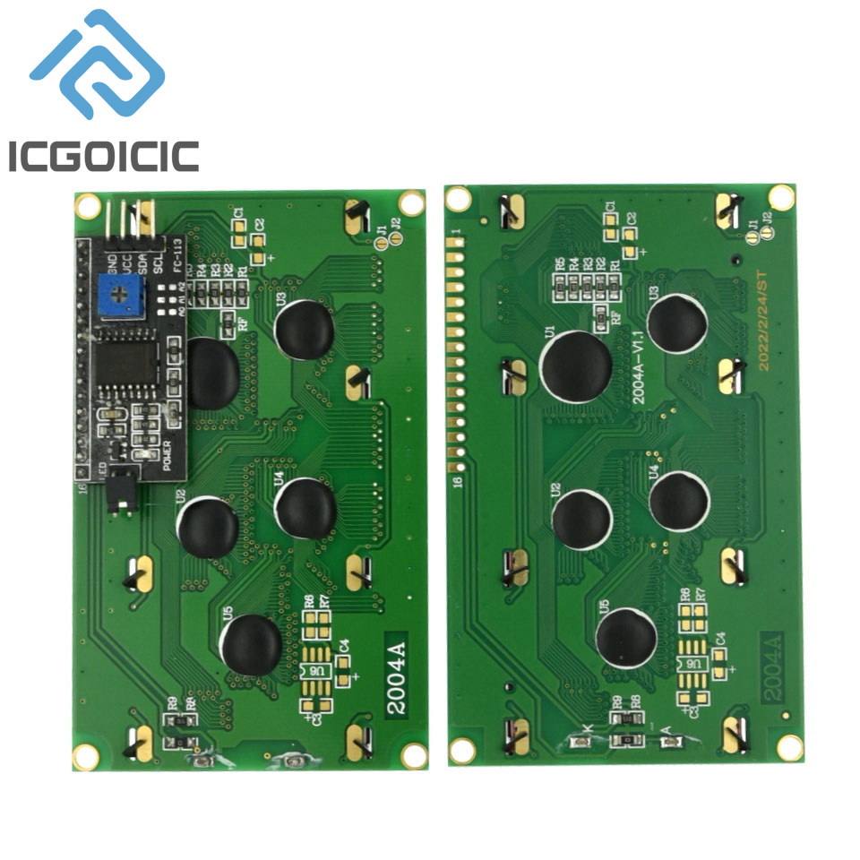 2004A LCD2004 Blue / Yellow-Gr - I2C Lcd Display reseña y precio