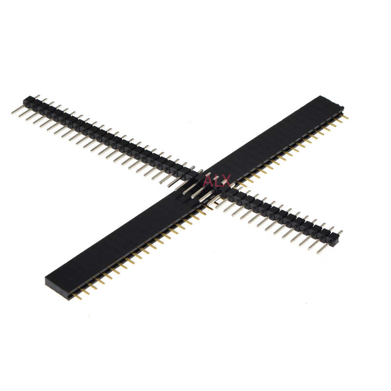 5/10Pcs 2.54mm 40 Pin 1x40 2X4 - Male Female Header Pin reseña y precio