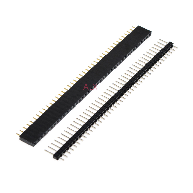 5/10Pcs 2.54mm 40 Pin 1x40 2X4 - Male Female Header Pin reseña y precio