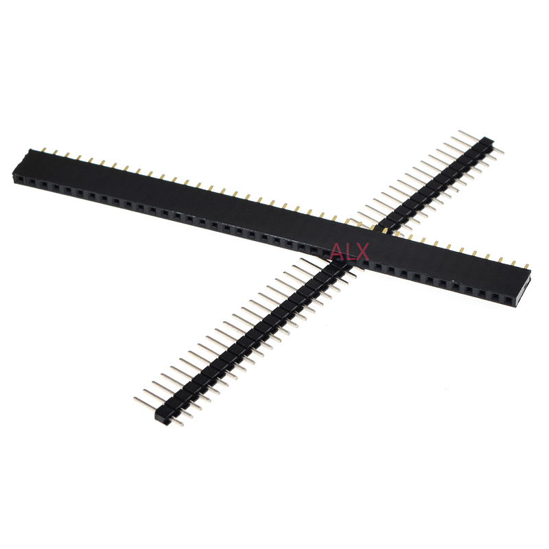 5/10Pcs 2.54mm 40 Pin 1x40 2X4 - Male Female Header Pin reseña y precio