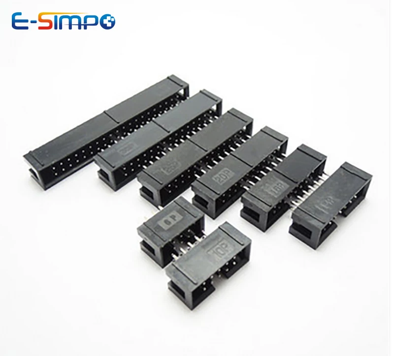 10pcs DC3 2.54mm DIP RA Right  - Male Female Header Pin reseña y precio
