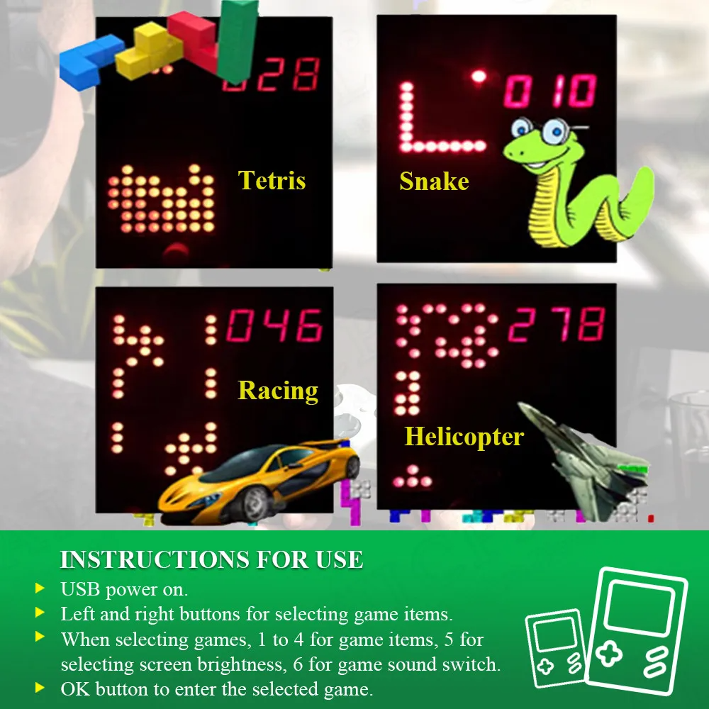 DIY Pixel Game Maker Kit Elect - Diy Electronics For Kids reseña y precio