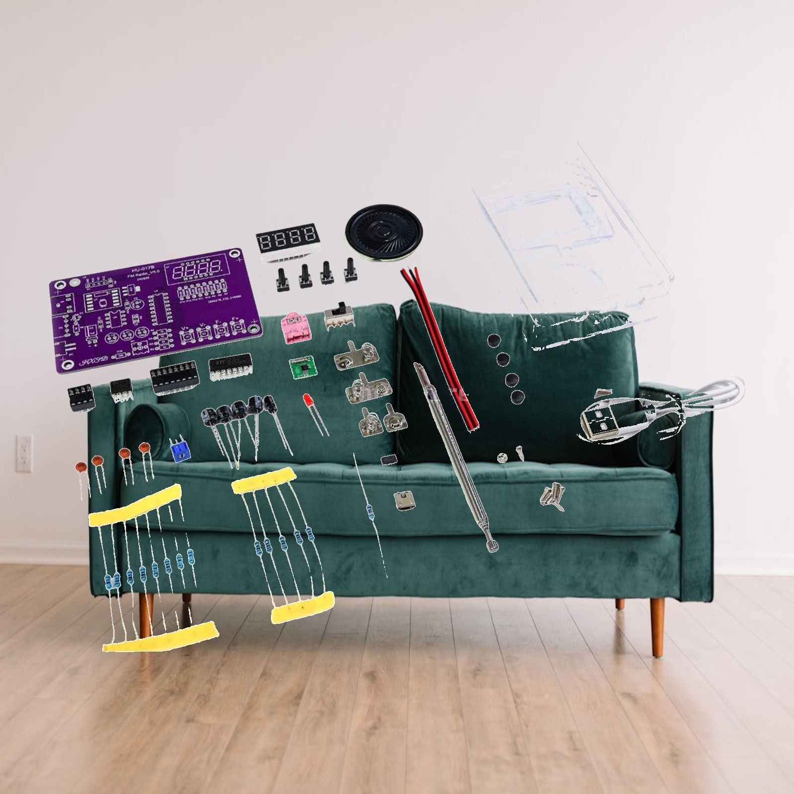 FM Radio Kit Electronic Solder - Diy Electronics Projects For Adults reseña y precio