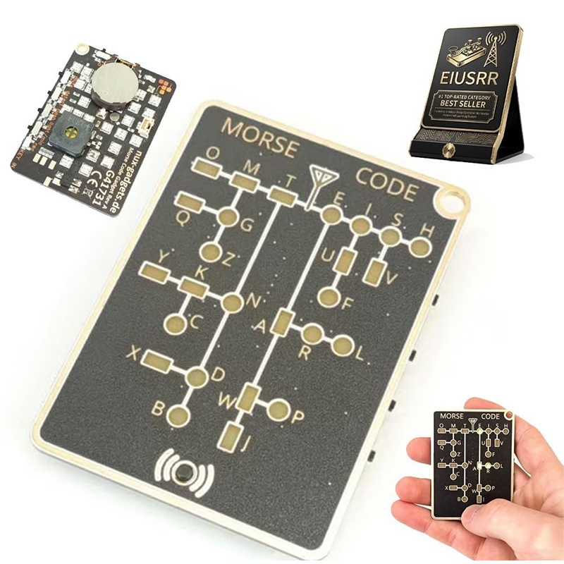 Morse Code Trainer Card Pro Le - Diy Electronics Projects For Adults reseña y precio