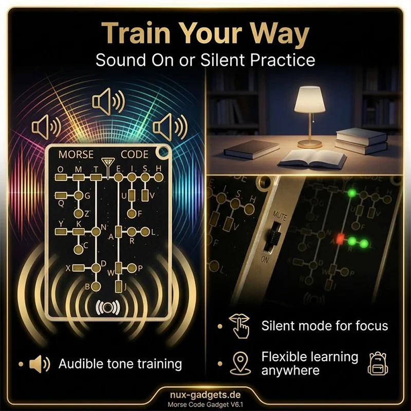 Morse Code Trainer Card Pro Le - Diy Electronics Projects For Adults reseña y precio
