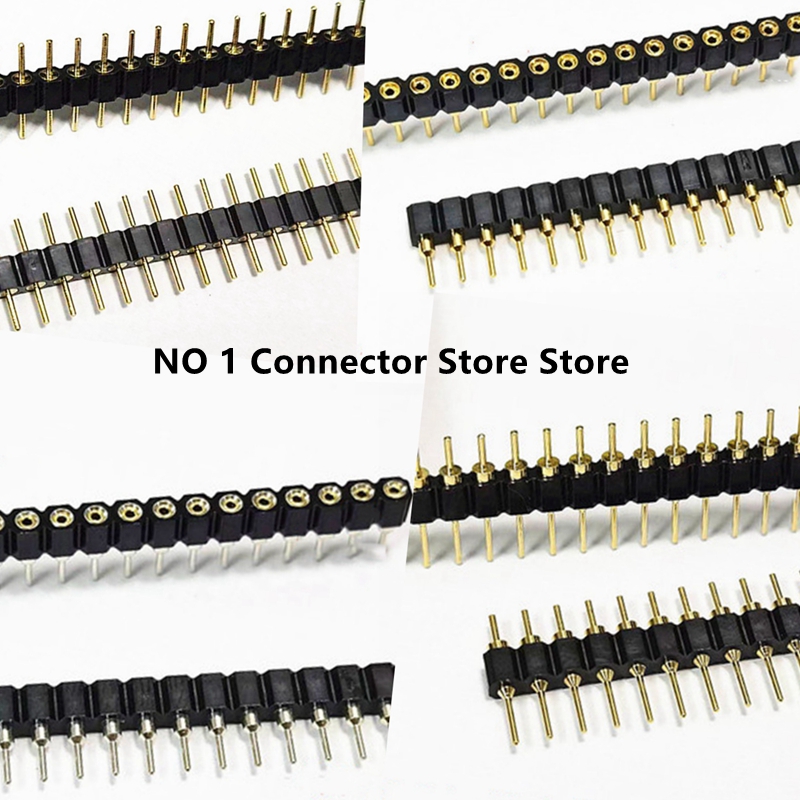 1PCS 2.54mm Pitch Round Hole M - Male Female Header Pin reseña y precio