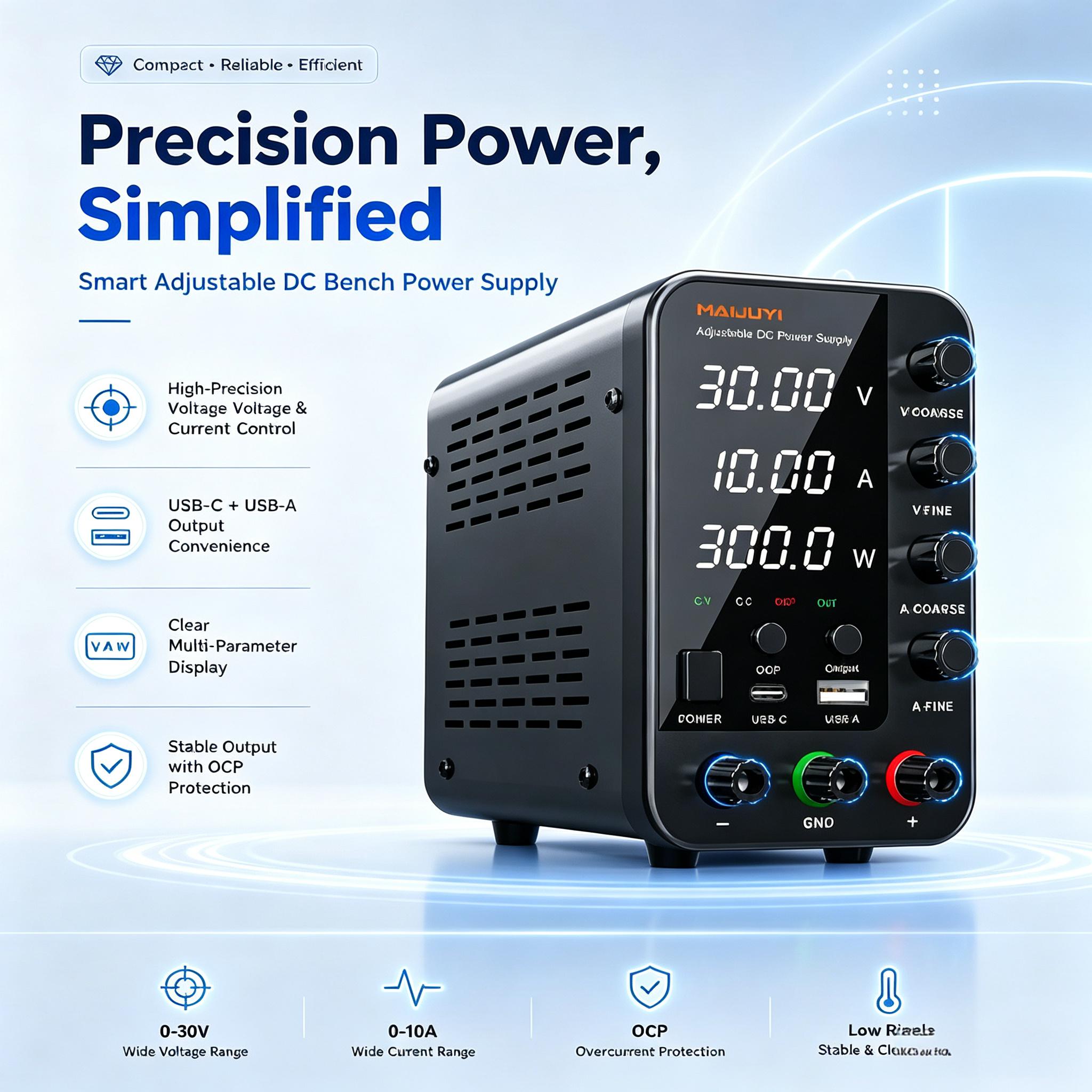 DC Power Supply Multi-spec 30V - Dc Power Supply Variable reseña y precio