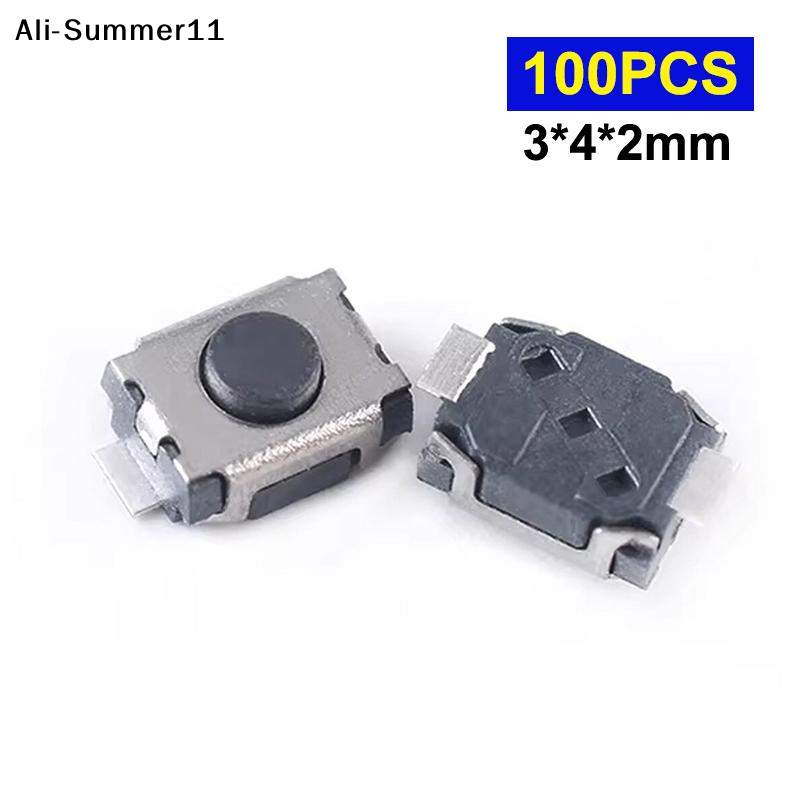 【Mm】100Pcs 3*4*2MM Micro Switc - Push Button Tactile reseña y precio