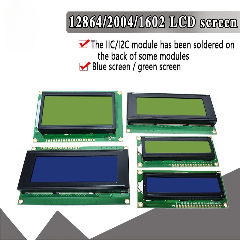 LCD 1602 2004 Module Blue Gree - I2C Lcd Display reseña y precio