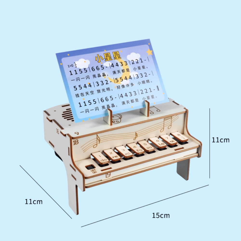 DIY Wooden Electronic Piano Mo - Diy Electronics For Kids reseña y precio