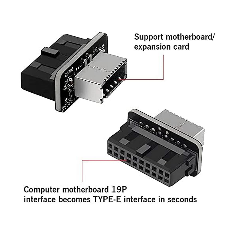 USB 3.0 19/20Pin to Type E Ada - Male Female Header Pin reseña y precio