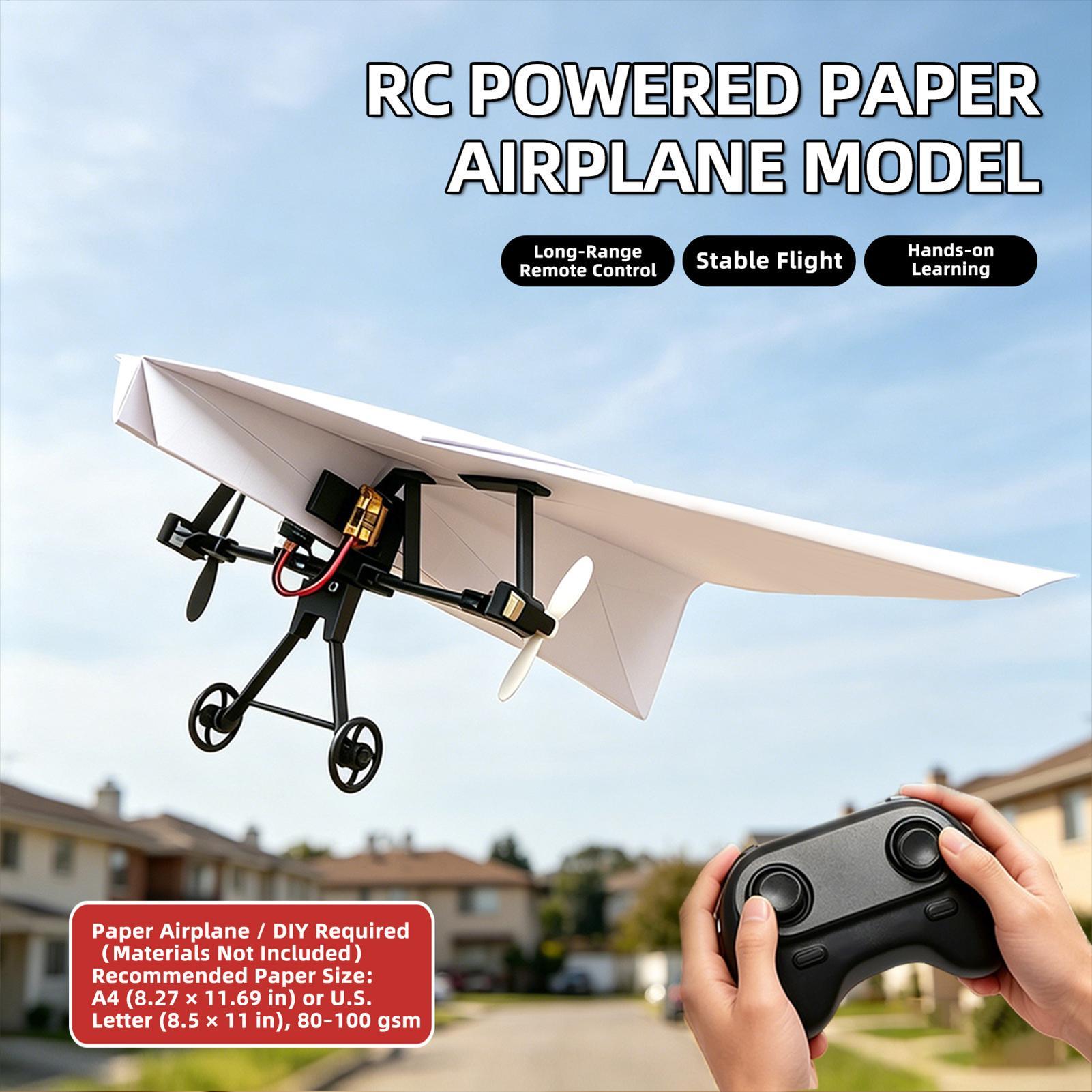 Remote Control Paper Airplane  - Diy Electronics For Kids reseña y precio