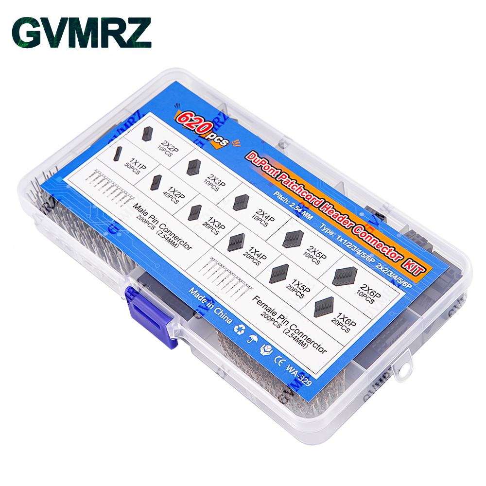 620PCS DuPont Header Connector - Male Female Header Pin reseña y precio